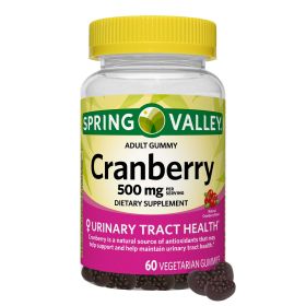 Spring Valley Cranberry Gummies Dietary Supplement, 500 mg, 60 Count - Spring Valley