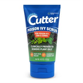 Cutter First Aid Poison Ivy Scrub for Itch Relief, 4 oz - Cutter First Aid