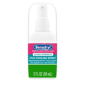 Benadryl Extra Strength Anti-Itch Cooling Spray, Travel Size, 2 fl oz - Benadryl