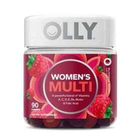 OLLY Women's Multivitamin Gummy, Health & Immune Support, Berry, 90 Count - OLLY