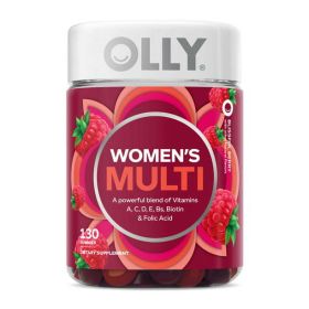 OLLY Women's Multivitamin Gummy, Health & Immune Support, Berry, 130 Count - OLLY