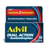 Advil Dual Action With Acetaminophen Ibuprofen Caplets;  200 mg;  36 Count - Advil