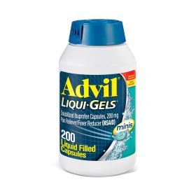 Advil Liqui-Gels Minis Pain and Headache Reliever Ibuprofen Capsules;  200 mg;  200 Count - Advil