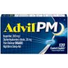 Advil PM Pain and Headache Reliever Ibuprofen Caplets;  200 mg;  120 Count - Advil