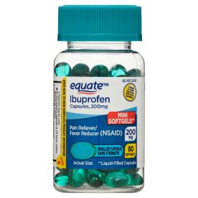 Equate Ibuprofen Mini Softgel Capsules;  200 mg;  80 Count - Equate