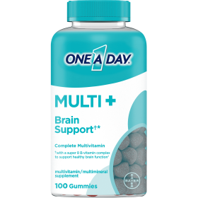 One A Day MULTI+ Brain Support Gummy Multivitamin;  100 Count - One A Day