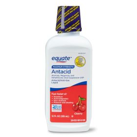 Equate Maximum Strength Antacid Liquid;  Cherry;  12 fl oz - Equate