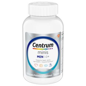 Centrum Minis Silver Multivitamins for Men Over 50;  Multimineral Supplement;  280 Count - Centrum