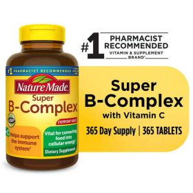 Nature Made Super B Complex with Vitamin C and Folic Acid Tablets;  365 Count - Nature Made