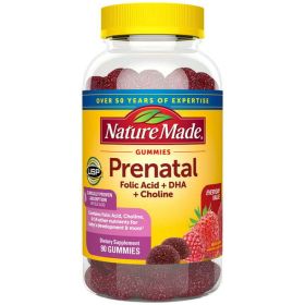 Nature Made Prenatal Gummies with DHA and Folic Acid;  Prenatal Health;  90 Count - Nature Made