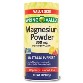 Spring Valley Magnesium Powder Raspberry Lemon Flavor;  350 mg;  8 oz - Spring Valley