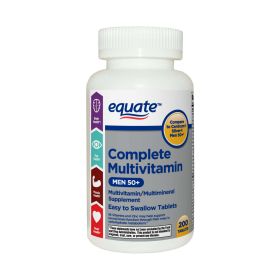 Equate Complete Multivitamin/Multimineral Supplement Tablets;  200 Count - Equate