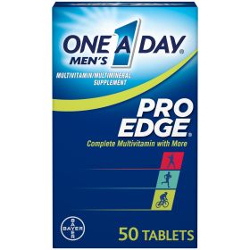 One A Day Men's Pro Edge Multivitamin Tablets for Men;  50 Count - One A Day