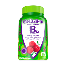 Vitafusion Vitamin B12 Gummy Vitamins;  Raspberry Flavored;  140 Count - Vitafusion