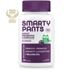 SmartyPants Adult Probiotic Complete Gummies;  Blueberry Flavored;  40 Count - SmartyPants