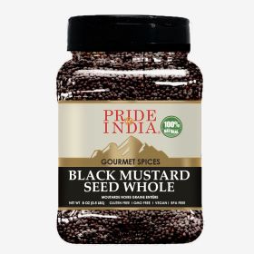 Pride of India ‚Äì Black Mustard Seed ‚Äì Gourmet & Vegan Indian Spice ‚Äì Pungent/Spicy Flavor ‚Äì Dry Seasoning - Gluten & GMO Free ‚Äì Easy to Use