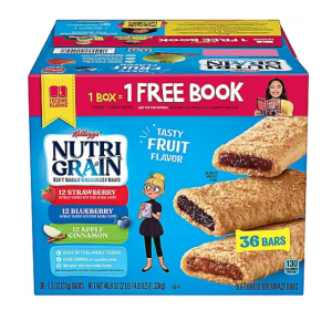 Kellogg's Nutri-Grain Bars Variety Pack (1.3 oz., 36 pk.) - 1.3