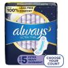 Always Ultra Thin Overnight Pads with Wings Extra Heavy Overnight Unscented;  46 Ct Size 5 - Always