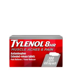 Tylenol 8 Hour Muscle Aches & Pain Tablets with Acetaminophen;  100 Count - Tylenol