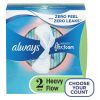 Always Infinity Feminine Pads for Women Heavy with Wings Unscented Size 2 32 Ct - Always