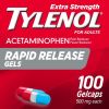 Tylenol Extra Strength Acetaminophen Rapid Release Gels;  100 ct - Tylenol