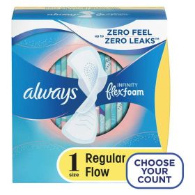 Always Infinity Flexfoam Pads with Wings;  Size 1 36 Ct - Always