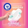 Always Radiant Teen Feminine Pads with Flex Foam with Wings;  Unscented 28 Ct Size 1 - Always