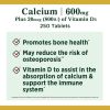 Nature's Bounty Calcium 600 + Vitamin D3 Tablets;  600 mg;  250 Count - Nature's Bounty