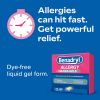 Benadryl Liqui-Gels Antihistamine Allergy Medicine;  Dye Free;  24 Count - Benadryl