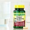 Spring Valley Korean Panax Ginseng Vegetarian Capsules, 100 mg, 60 Count - Spring Valley