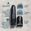 Gillette Intimate Electric Pubic Hair Trimmer for Men, Waterproof Body Groomer, Black - Gillette