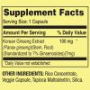 Spring Valley Korean Panax Ginseng Vegetarian Capsules, 100 mg, 60 Count - Spring Valley